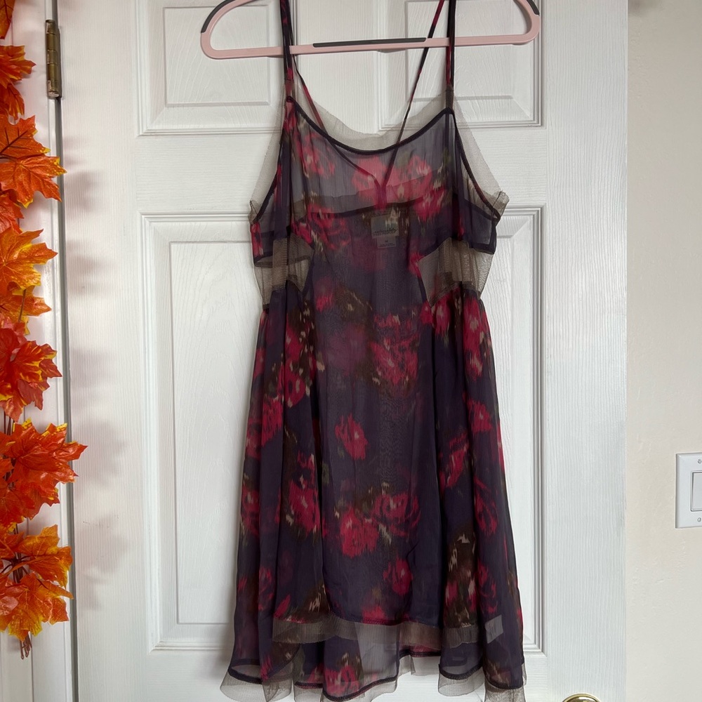 Intimately Free People Sheer Floral Print Dress